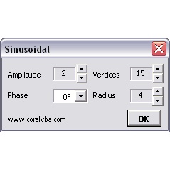 Plugin CorelDraw - Sinusoidal