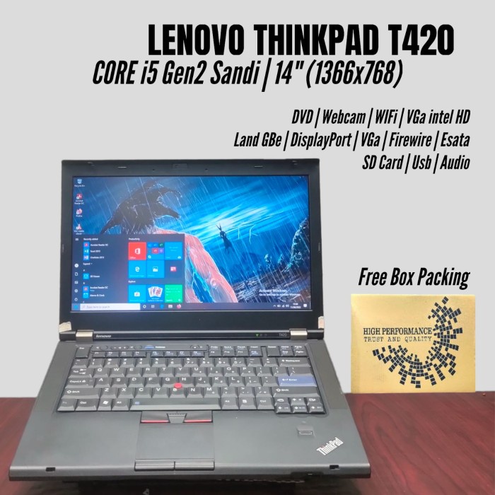 {bekas} Laptop Core i3 Ram 8Gb 4Gb SSD Barang Baru  Bergaransi - LEN T420 Ci5 RAM 4G HDD 320G Limite