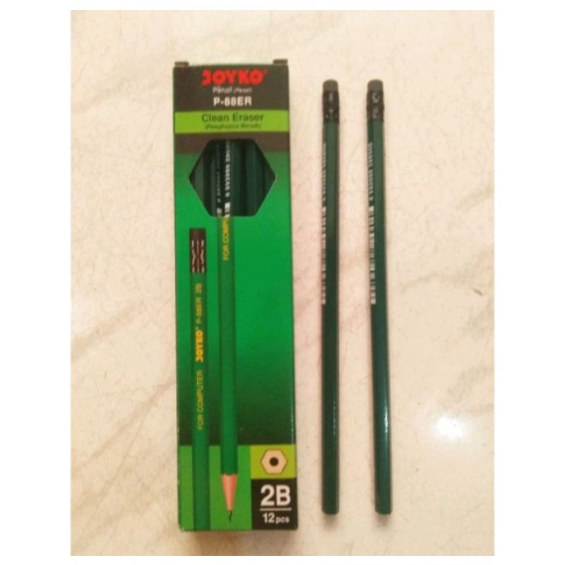 

pensil 2b joyko PB -88 ER, pensil 2 B penghapus( 1 lusin isi 12 pcs)