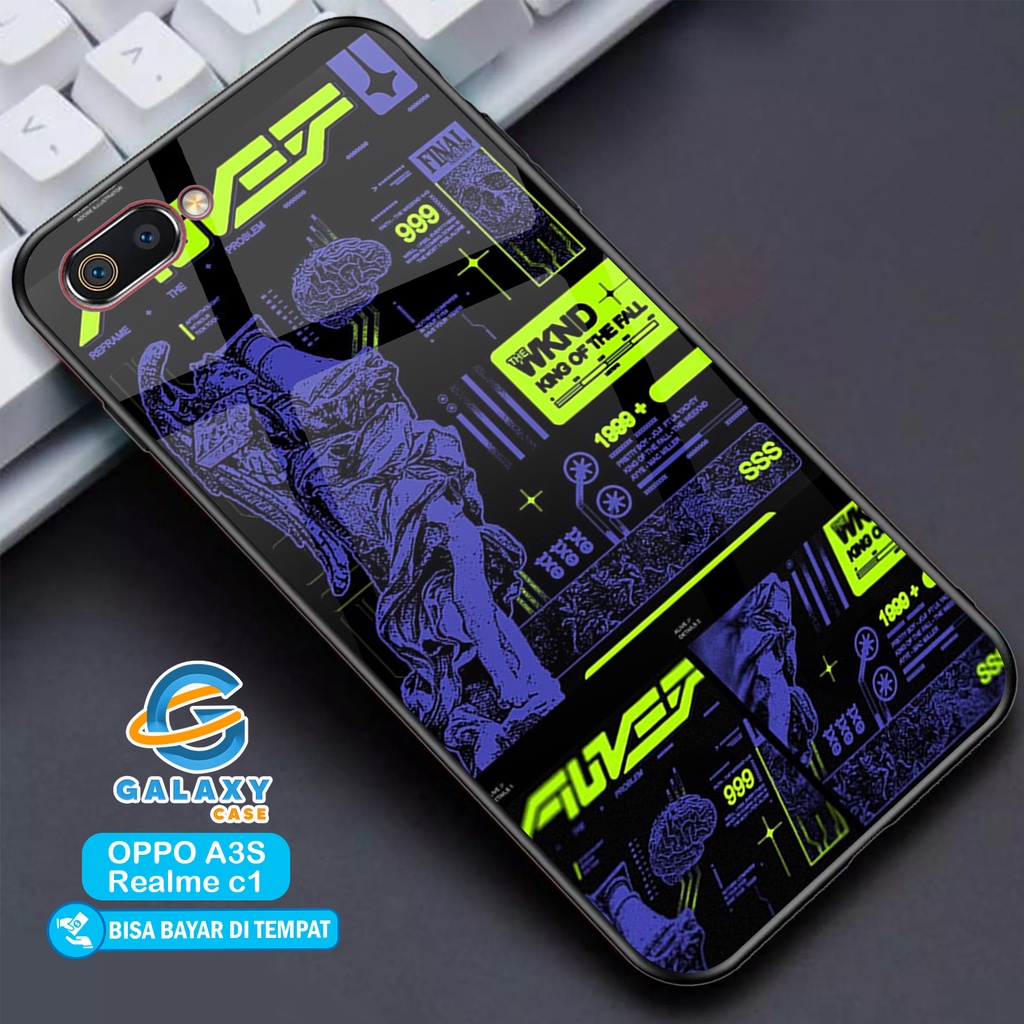 GalaxyCustomCase - Case Hp Oppo A3s / Realme C1- Abstrak Aesthetic - Casing Hp Oppo A3s / Realme C1 