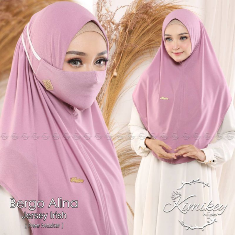1PCS HIJAB INSTAN KIMIKEY ALINA MASKER TERLARIS PALEMBANG
