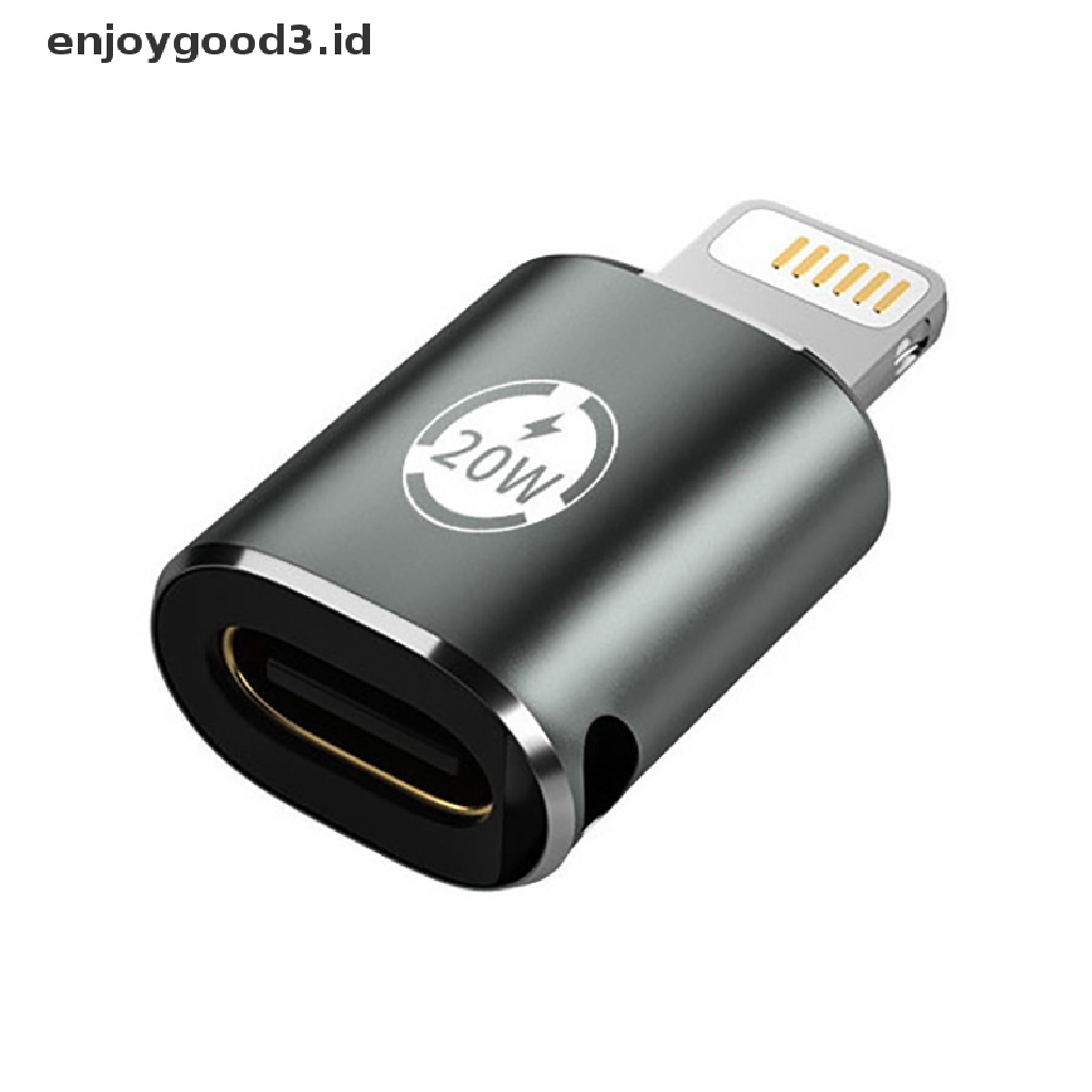 (Rready Stock) Adaptor Converter Kabel Data / Charger Usb Type C Female Ke Lightning Male 20W Fast Charging iPhone