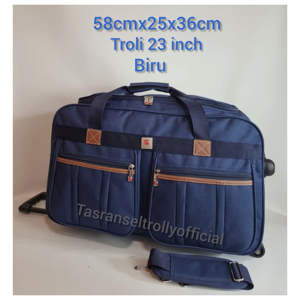 Tas Pakaian Troli Polo Interclub 58cmx25x36cm ukuran 23 inch original.