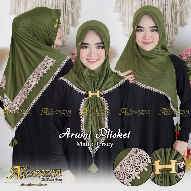 Segitiga Instan Arumi Jersey Plisket ORIGINAL Arrizfa