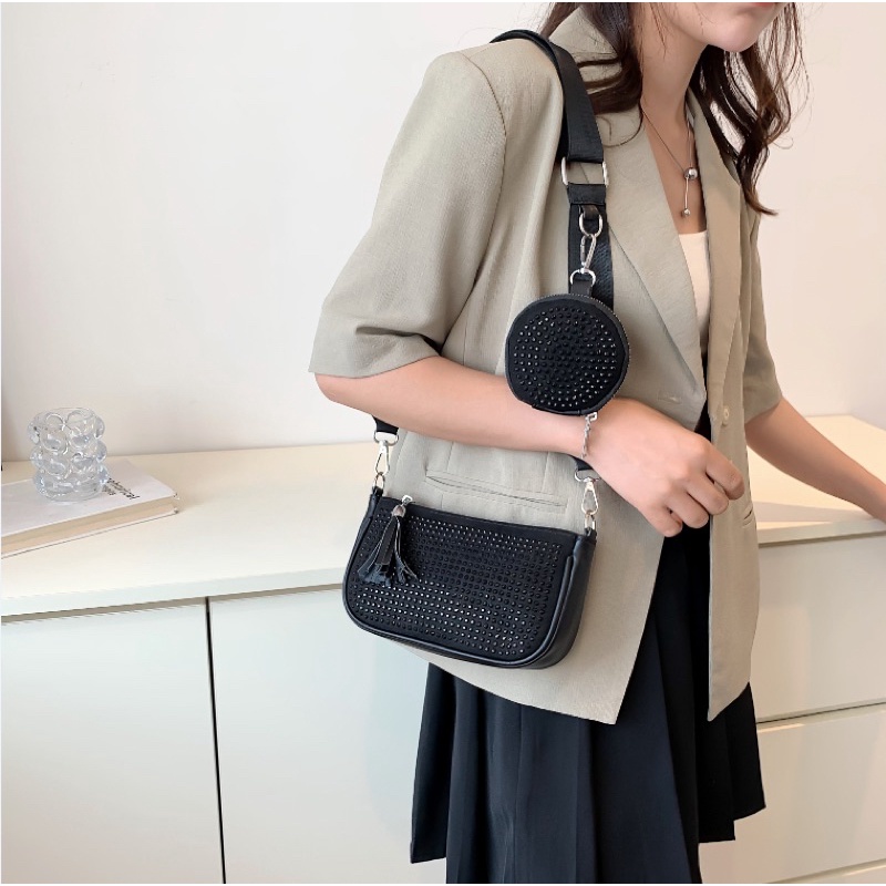 TI 3145 - TAS BAHU BLINK SHOULDER BAG WANITA - TAS FUJI - TAS IMPORT - TAS KOREA - TAS SLEMPANG - TAS JAKARTA - TAS PESTA - A1