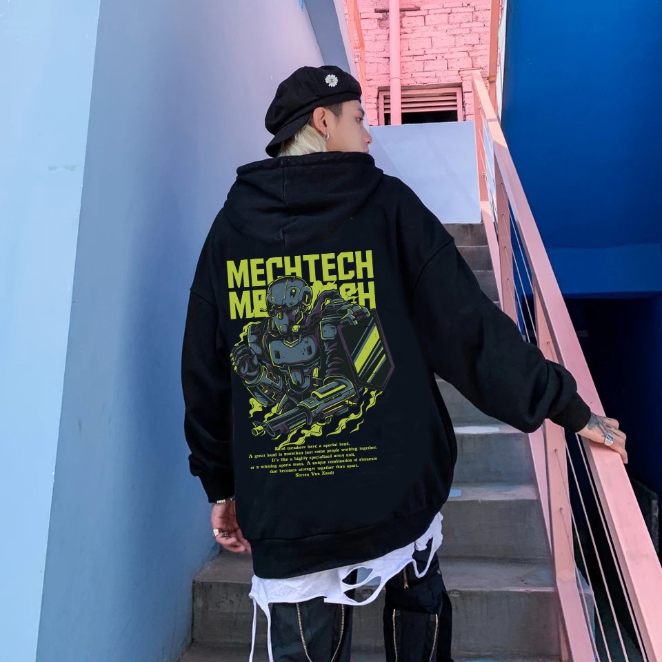 Jaket Hoddie Pria Distro Original Premium Quality - Jaket Hoodie Cyber Punk - Mech Tech - Hoodie Dis