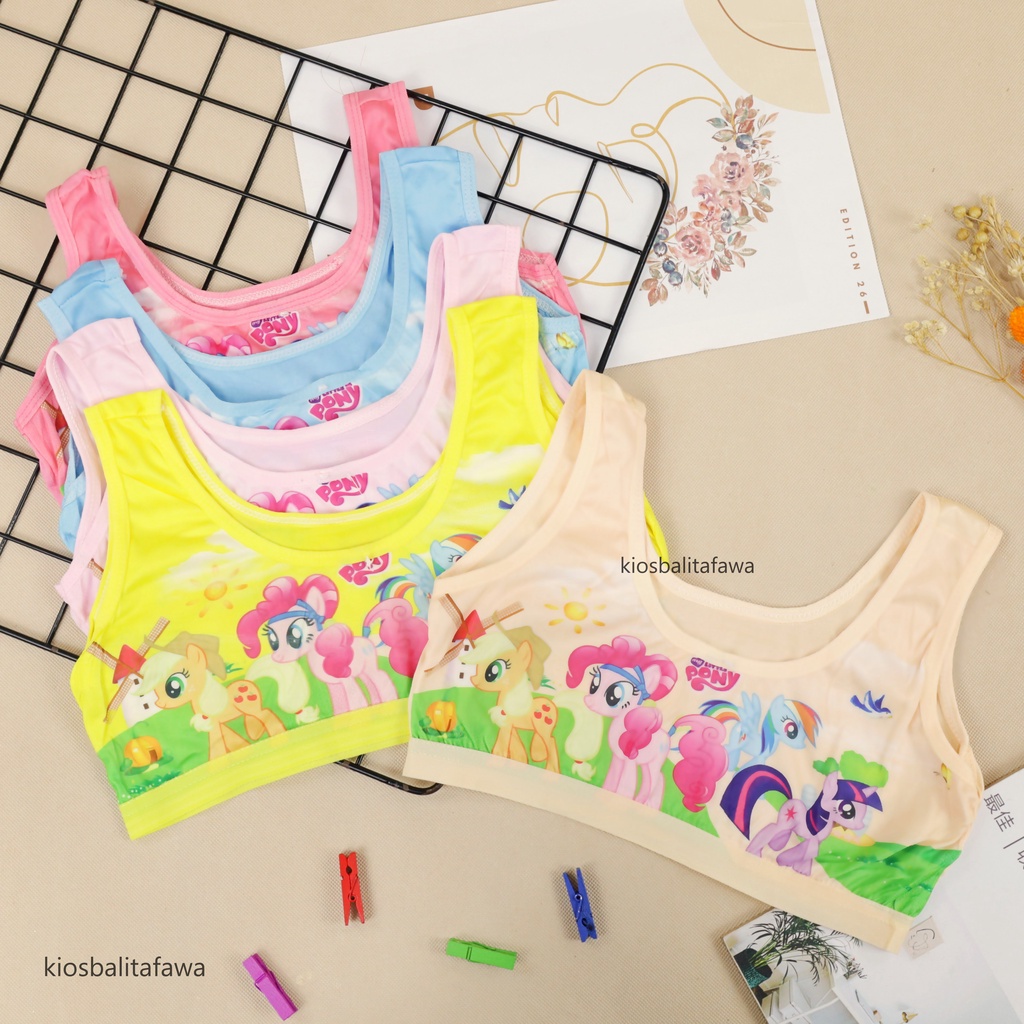 Miniset Anak Perempuan / Anak SD Mini Set Pakaian Dalam Karakter Frozen Import Murah Kartun Cewek