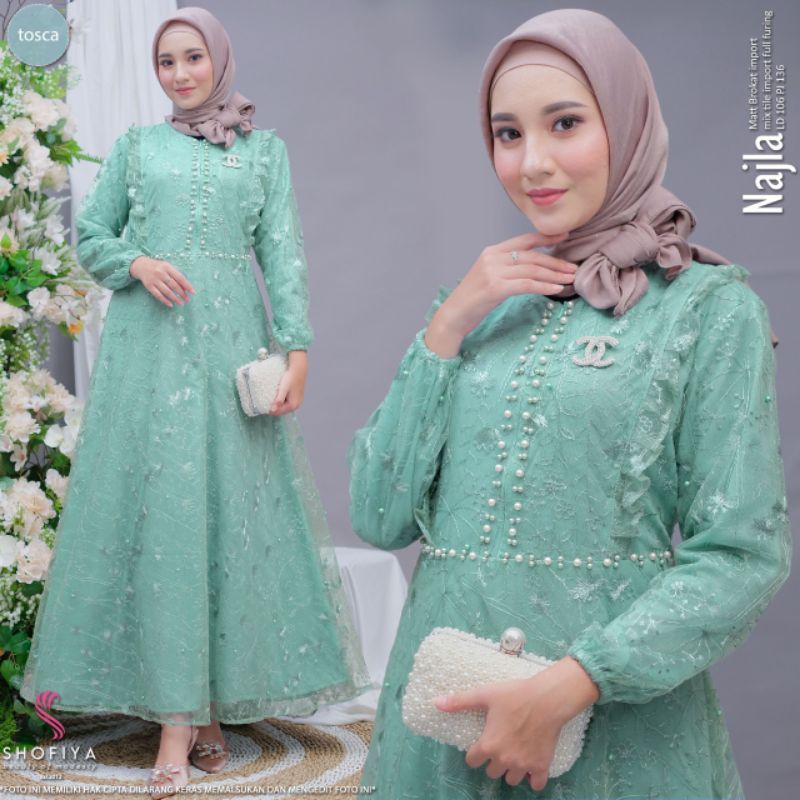 NEW Gamis Brukat / Pesta / Najla Dress by ORI Shofiya