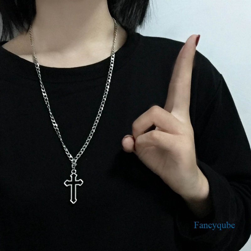 Kalung Liontin Salib Gaya Vintage Untuk Pria Dan Wanita