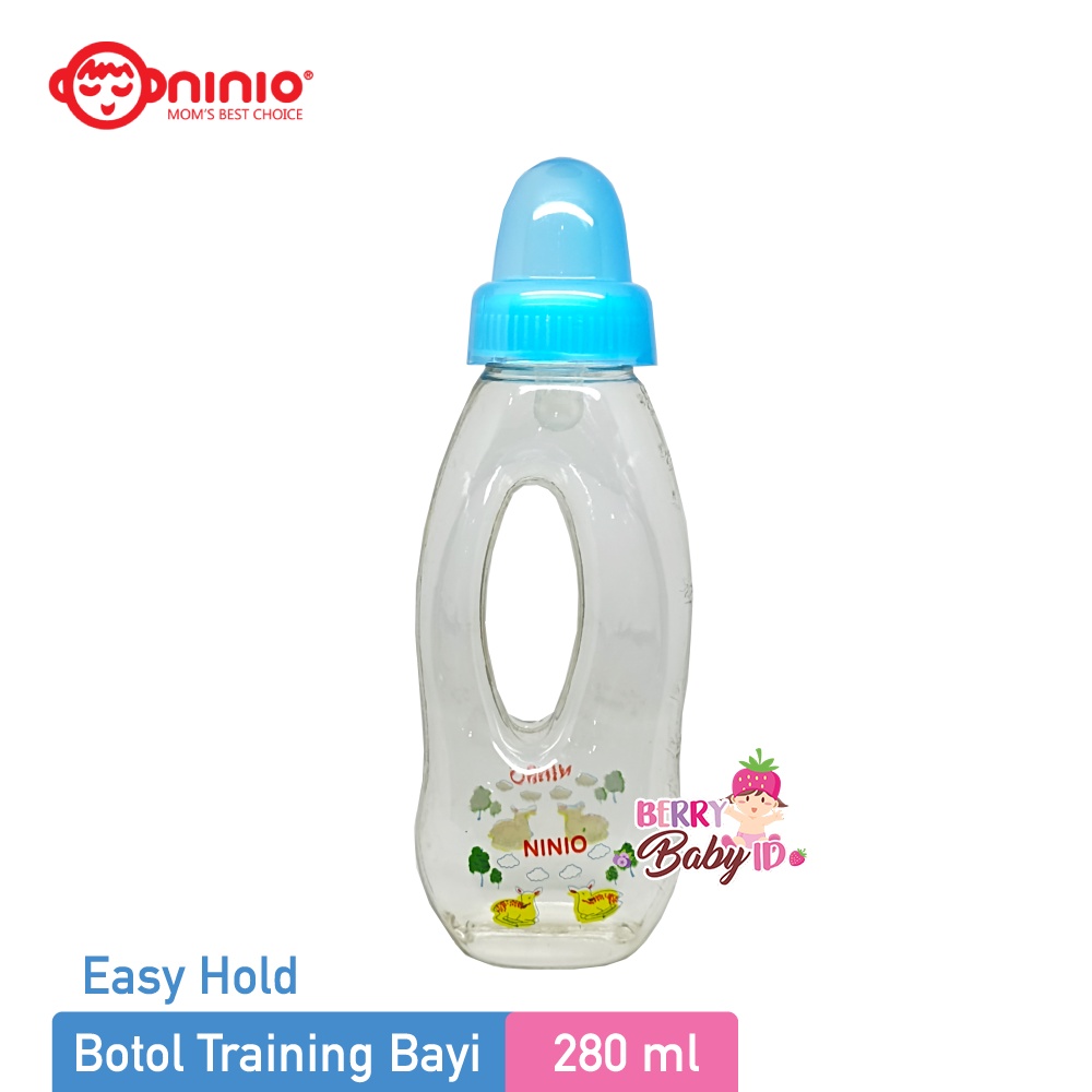 Ninio Easy Hold Training Bottle Botol Minum Bayi Anak 160 280 ml Berry Mart