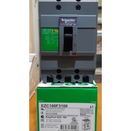 Mccb Schneider Breaker  EZC 100F 100A Ezc3100
