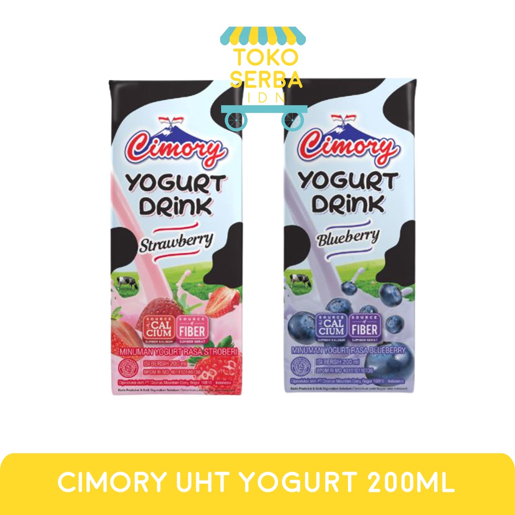 CIMORY UHT YOGURT YOGHURT DRINK 200 ml susu strawberry blueberry