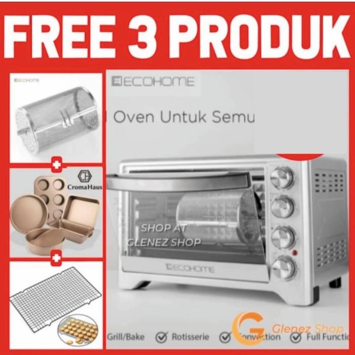 Oven Ecohome Electric Oven Platinum Oven Listrik Low Watt 38 Liter Eop 888