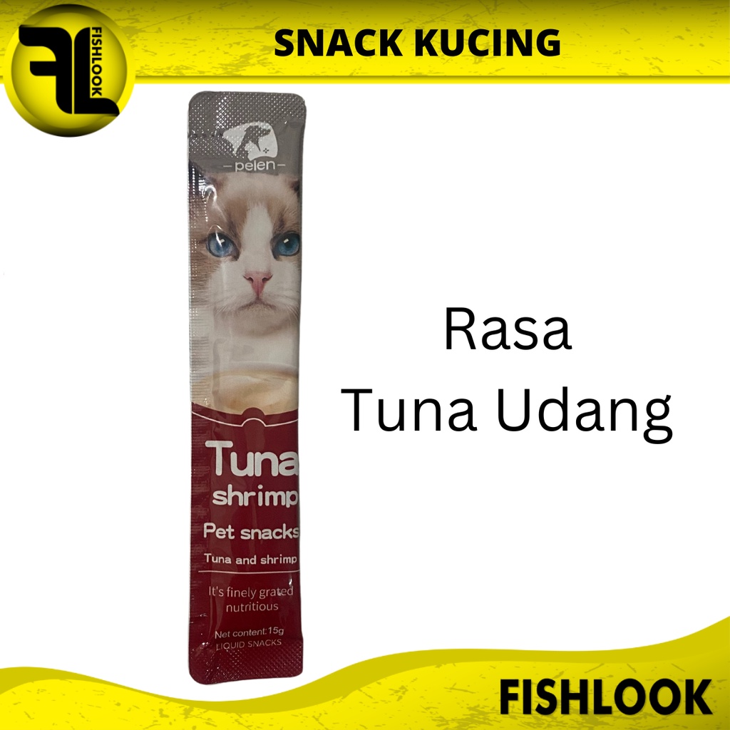 Snack Hewan Peliharaan cat Strip 15g/strip kuing kecil dan kucing besar snack pengemukan kucing pelengkapa hewan peliharaan