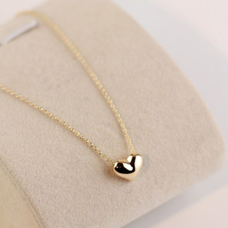 Medan Termurah kd13 Korean style kalung love mini cute/Perhiasan wanita import