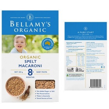 

Bellamy's Organic Spelt Macaroni 200gr