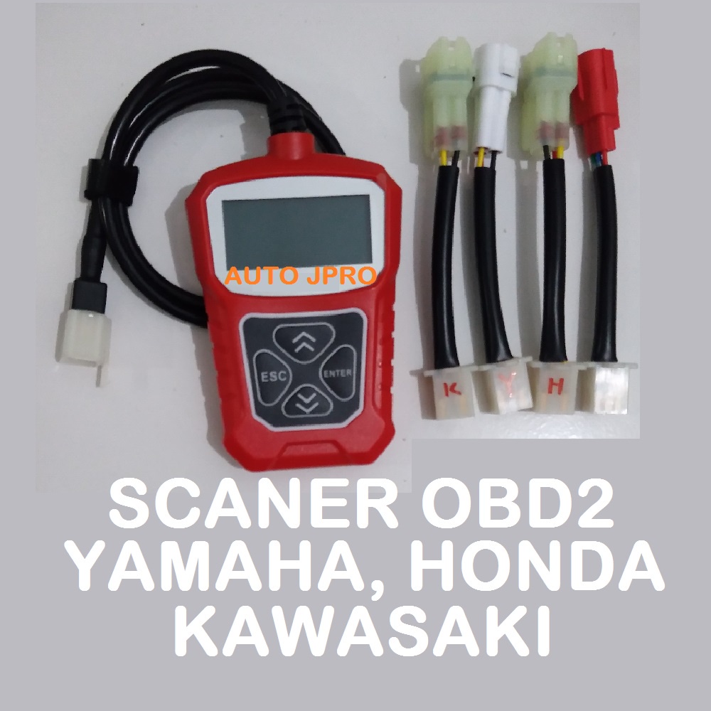 SCANER UNIVERSAL OBD2 SCANNER OBD 2 ALAT DIAKNOSA YAMAHA TOOL DIAGNOSTIG UNTUK SEPEDA MOTOR