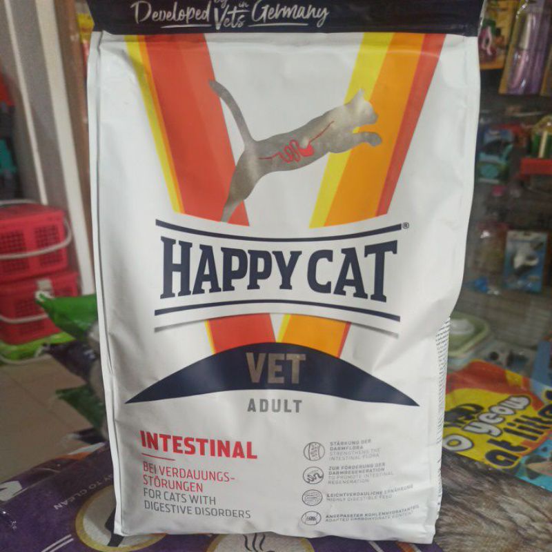 happy cat happycat vet intestinal 1kg makanan kucing diare gangguan saluran pencernaan