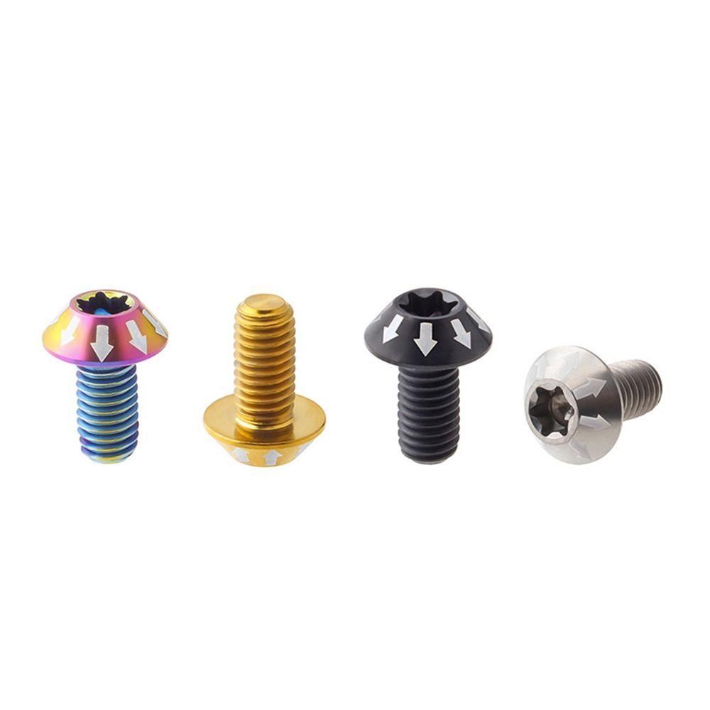 R-FLOWER 2pcs Sekrup Titanium T25 Ultralight Bagian Sepeda MTB Bicycle Screw