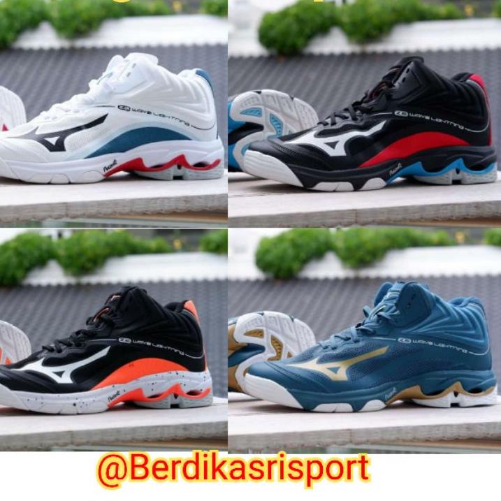 [KODE PRODUK RWMJ73741] Sepatu Volly Mizuno WLZ 6 Mid premium Sepatu Olahraga Mizuno