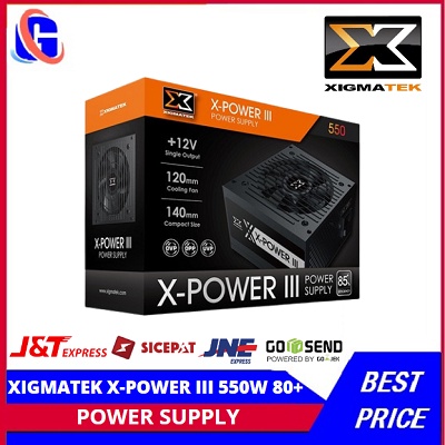 Power Supply XIGMATEK X-POWER III 550W 80+ / PSU 550Watt / PSU