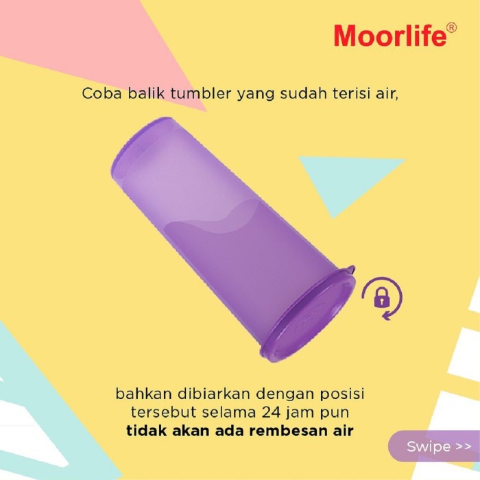 Tempat Minum Botol Tumbler Plastik Moorlife 470ml