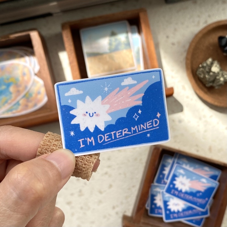 

I'm Determined - Vinyl Sticker (waterproof)