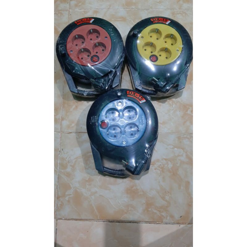 kabel Roll / terminal listrik panjang 15 meter ada lampu indikatornya