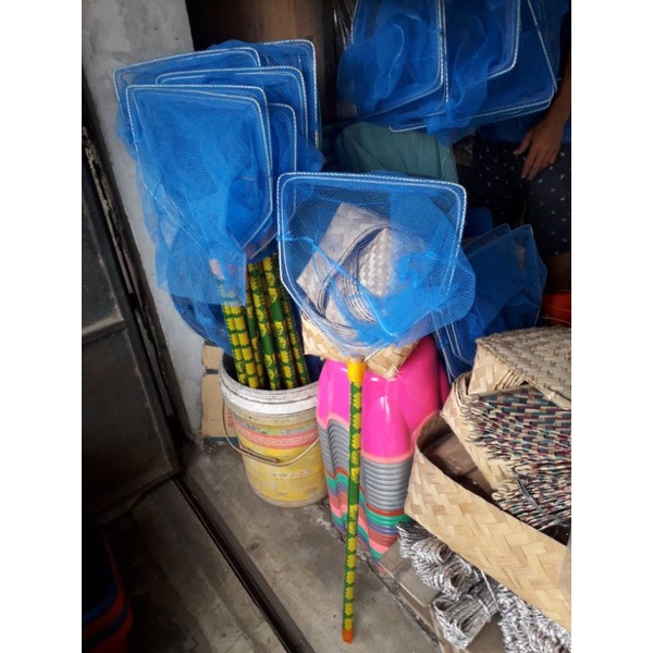Seser Serokan panjang alat tangkap ikan Nila Koi Mas Koki Lele dsb