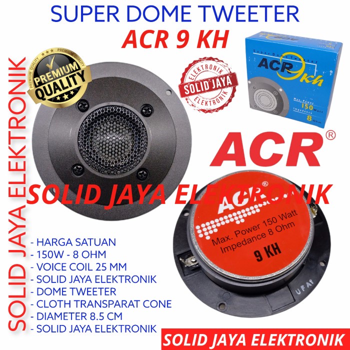 Tweeter Acr Kh9 Dome Tweeter Acr Kh 9 150 Watt Twiter
