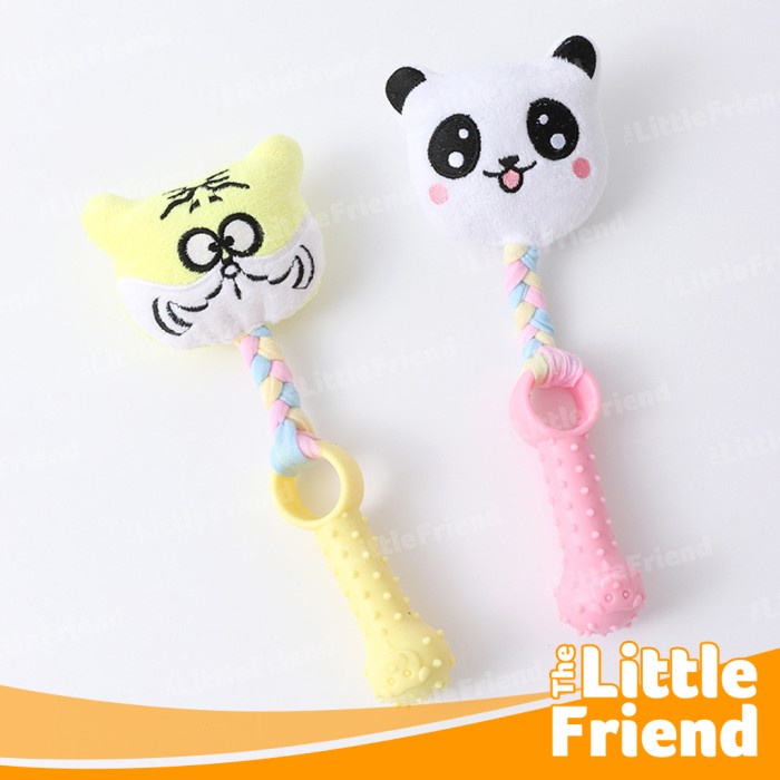 Mainan Gigitan Anjing Boneka - Rubber Chew - Tali Twist 3 in 1 Dog Toy