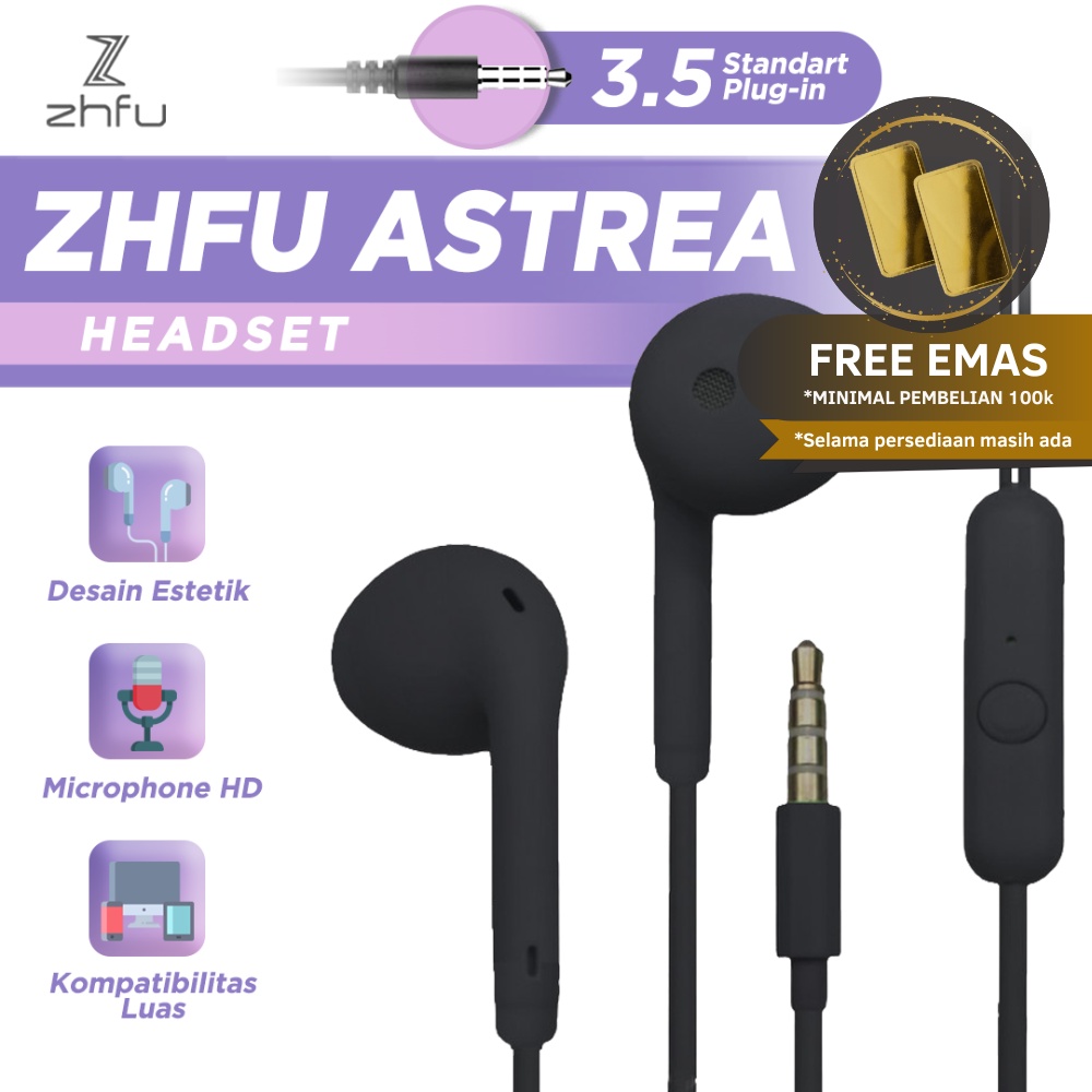 Zhfu Astrea Headset Earphone Handsfree Ultra Bass