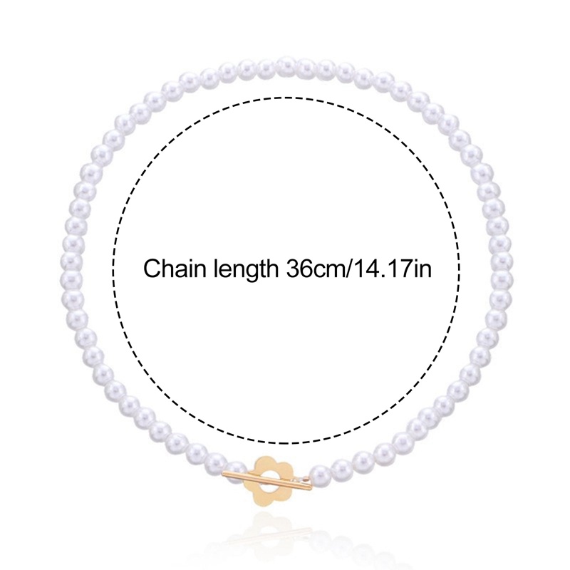 Kalung Choker Mutiara Handmade Warna Putih Untuk Wanita