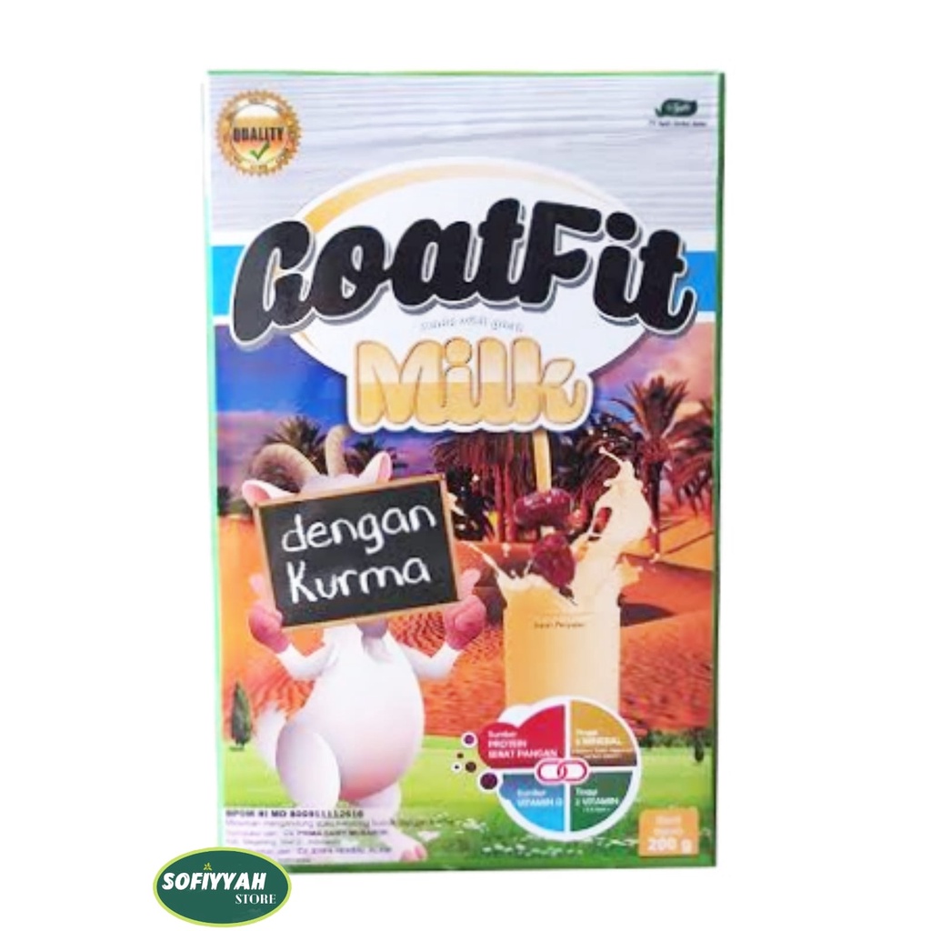 

Susu Goatfit Milk Plus Kurma 200gr - Susu Kambing Goatfit Made With Goat fit KURMA