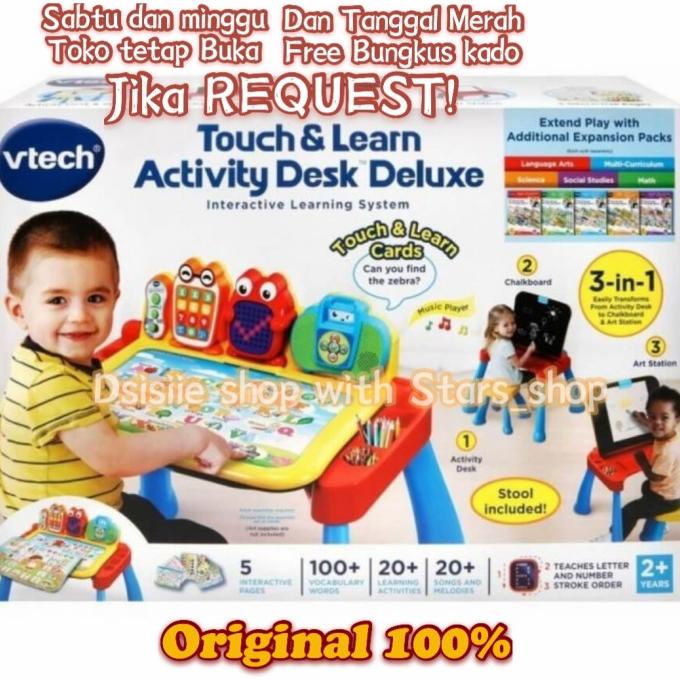 Vtech Touch & Learn Activity Desk Deluxe Original - Meja belajar anak