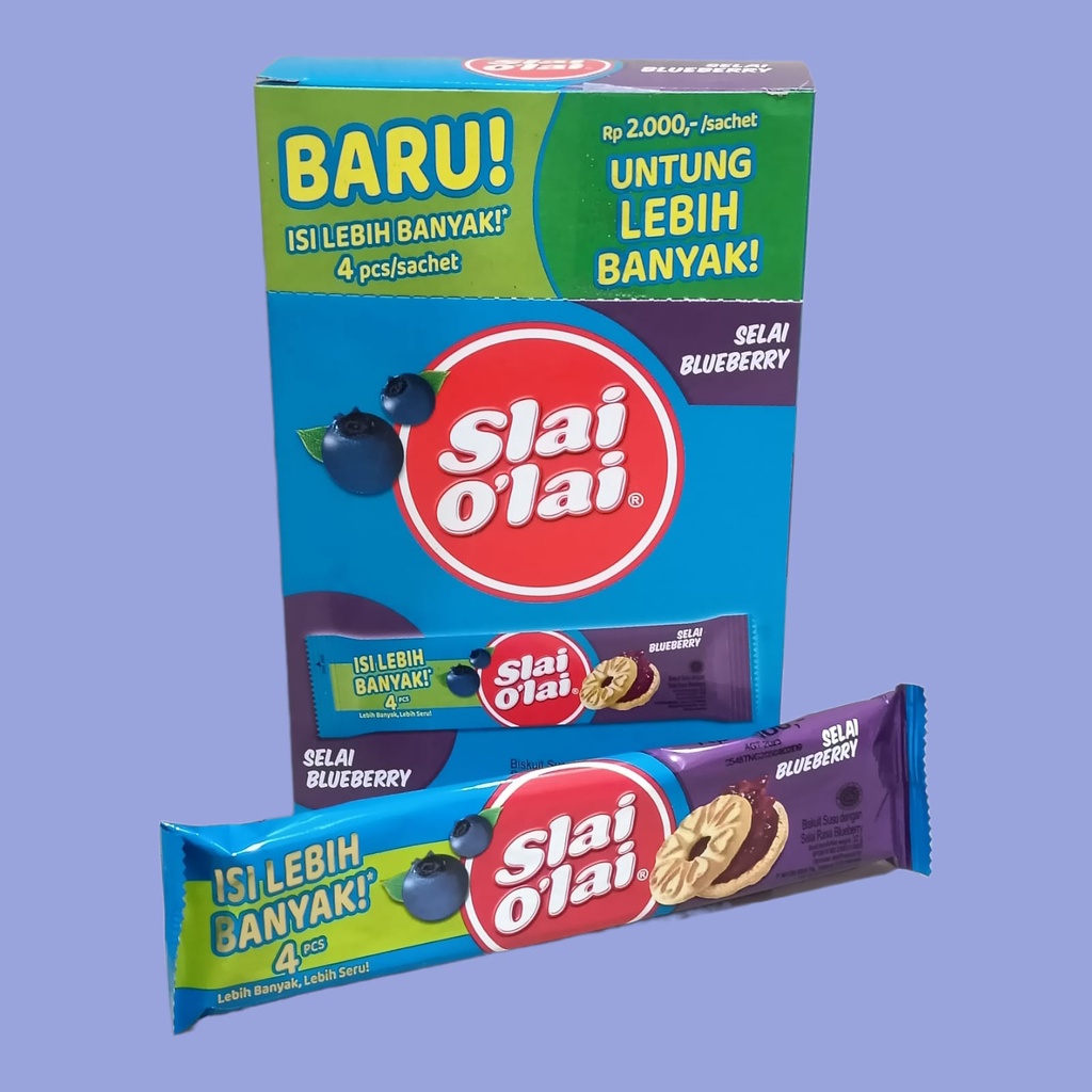 

ROMA Slai OLai Blueberry Biskuit 32gr [10 Sachet/box]