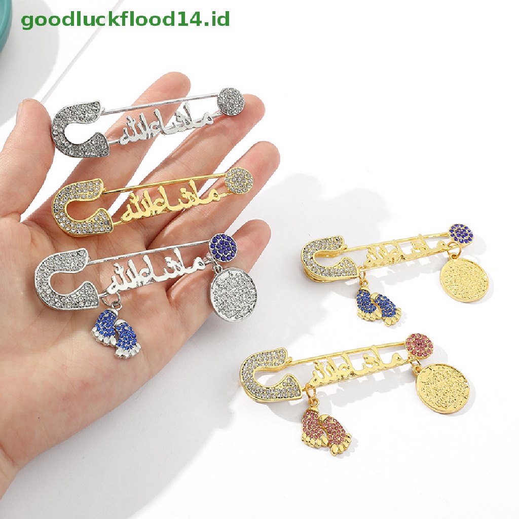 Pin Bros Jimat Mata Jahat Bahan Stainless Steel Gaya Arab Muslim