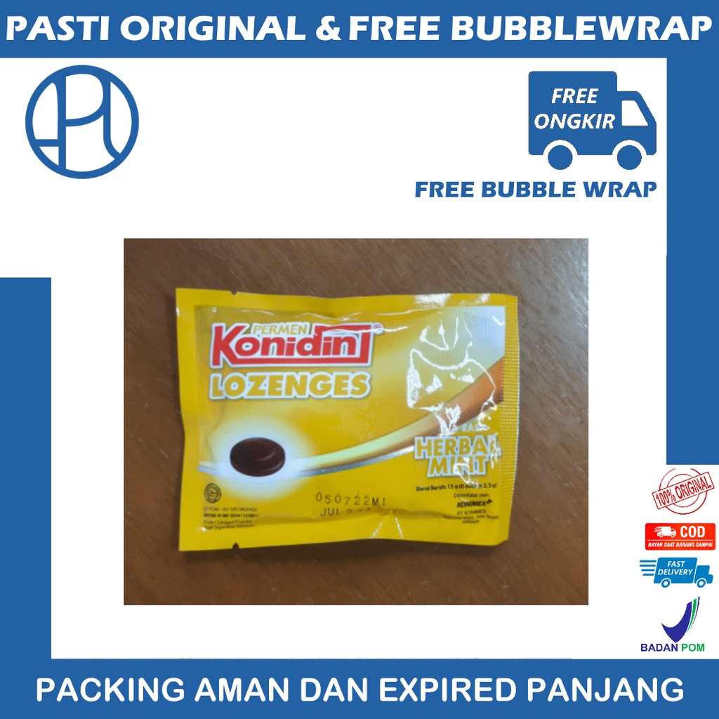 KONIDIN LOZENGES ISI 6 BUTIR ALL VARIANT MINT STRONG MINT