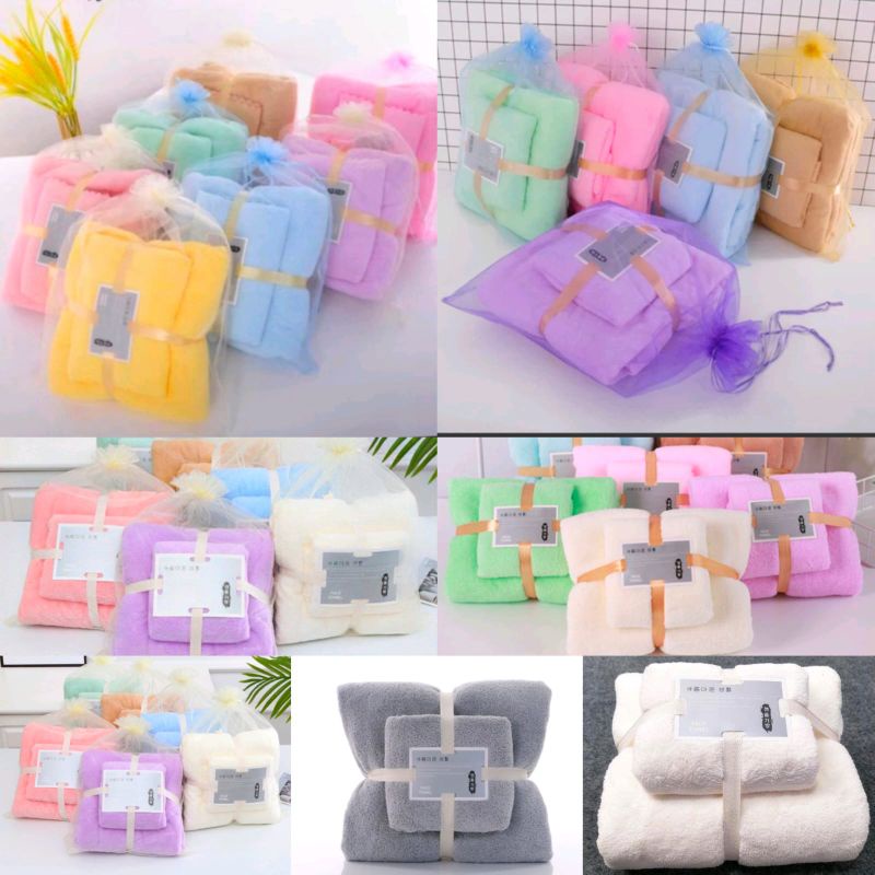 HANDUK SET/HANDUK HAMPERS 2IN1