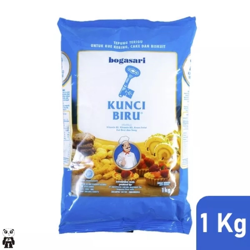 

Terigu kunci biru kemasan 1 kg murah