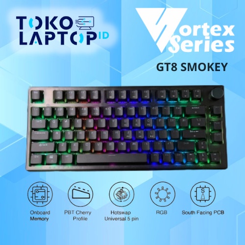 VortexSeries GT8 Smokey Black Edition Mechanical Gaming Keyboard