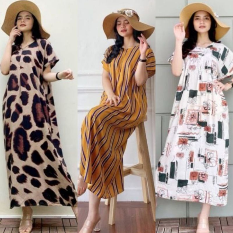 Kiandra - Long Dress Payung Tali Pinggang