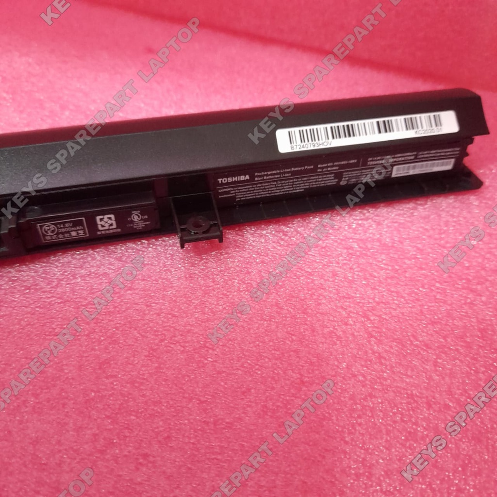 Baterai Battery Laptop Toshiba PA 5185 PA5185 PA5186 Satelite C40B C50B C55B PA 5184 5184U 14.4V 2600mAh 5195 C55d C55t C55 L50-B C40-B C50 B-14D