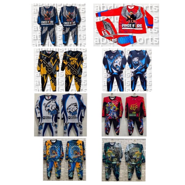 STELAN PANJANG BAJU FF/FREE FIRE ANAK LAKI-LAKI PRINTING
