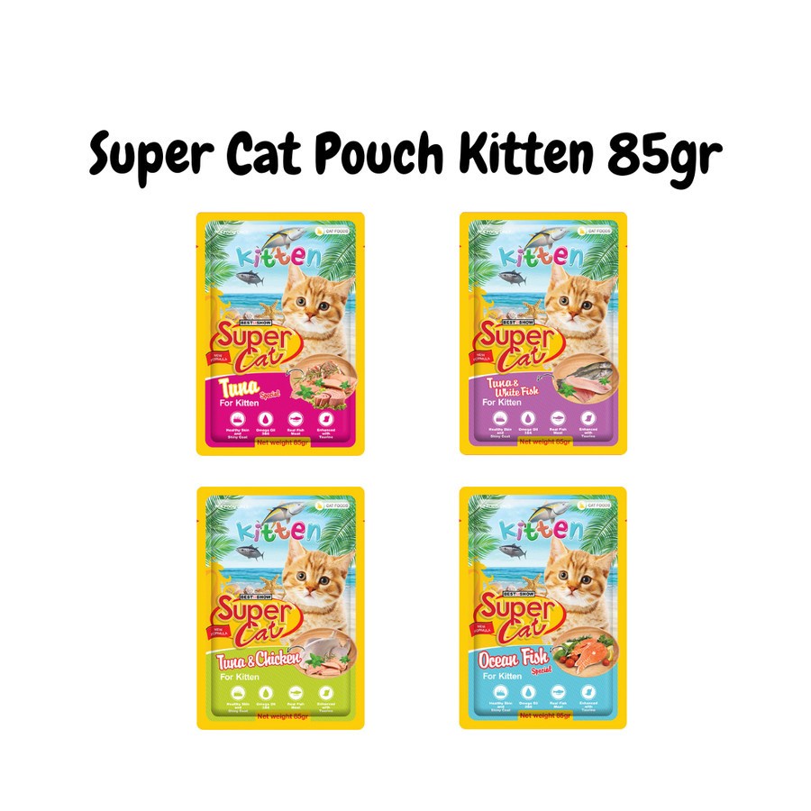 SUPER CAT SUPERCAT Pouch Kitten 85gr All Varian