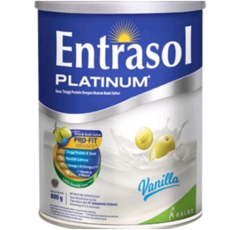 

entrasol platinum vanila 800gr