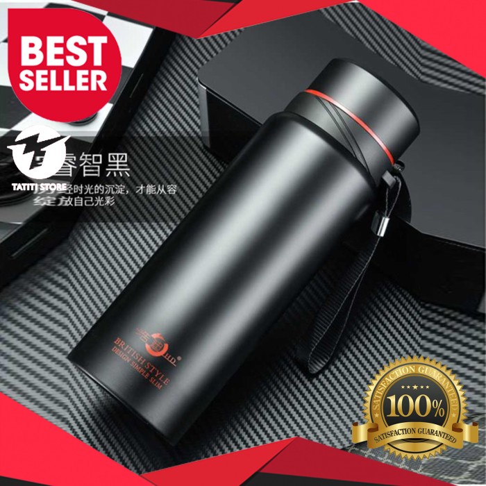 Botol Minum Botol Minum Tumbler/Tumblr HAODI Thermos Kopi Termos Air Panas 800ml - Hitam(Z9U1) Botol