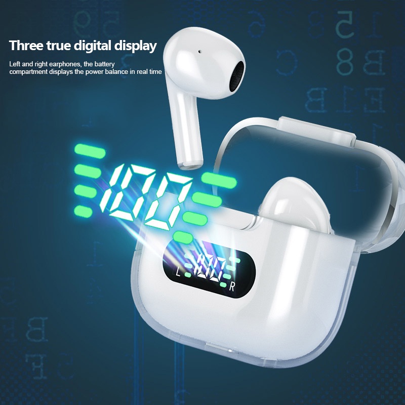 M16 PRO HIFI Stereo Surround Sound Game No Delay Smart Digital Display Headset Bluetooth Ultra-Long Battery Life Sweat-proof Wireless Earphone