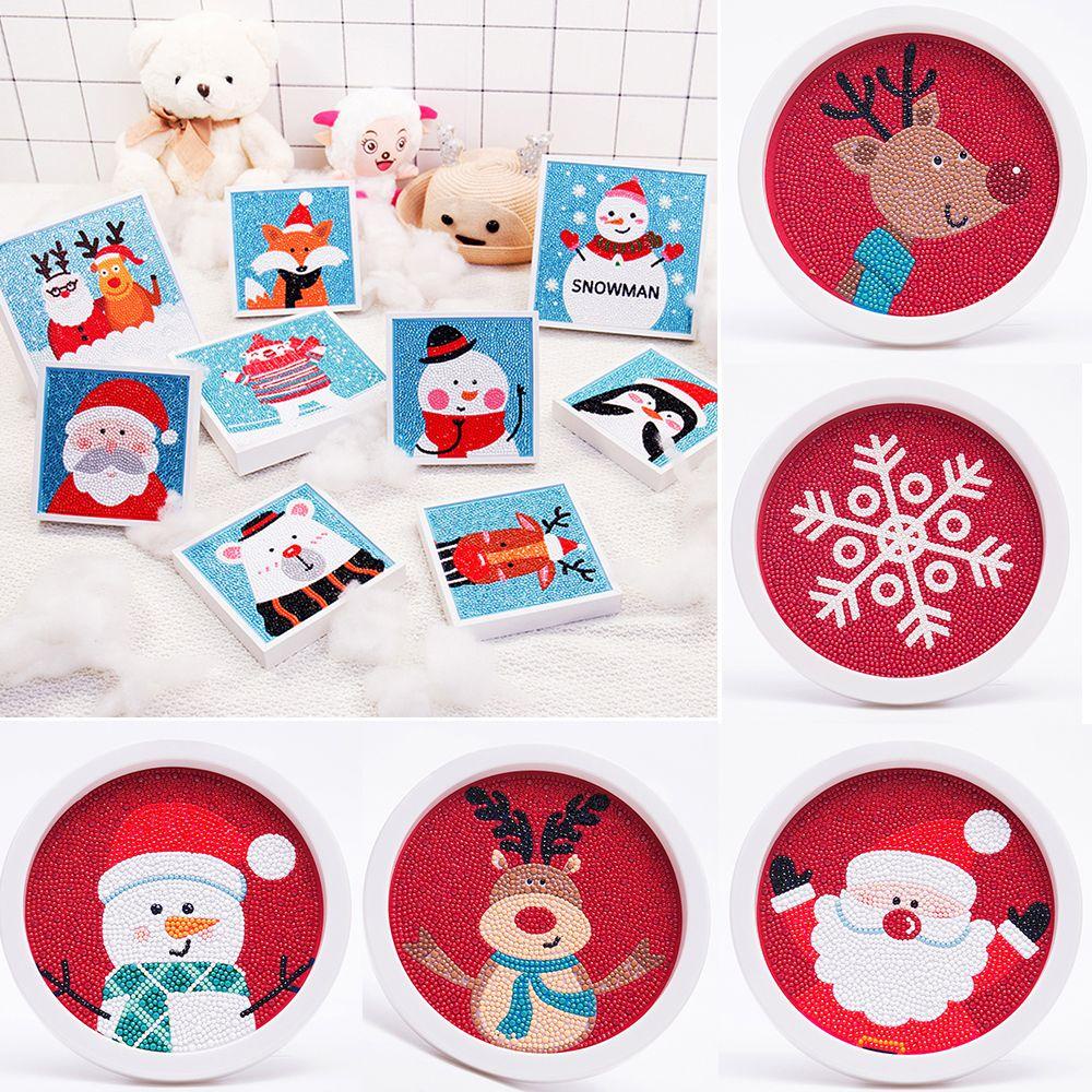 R-flower 5D Berlian Lukisan Perlengkapan Pesta Full Bor Seni Kerajinan DIY Merry Christmas