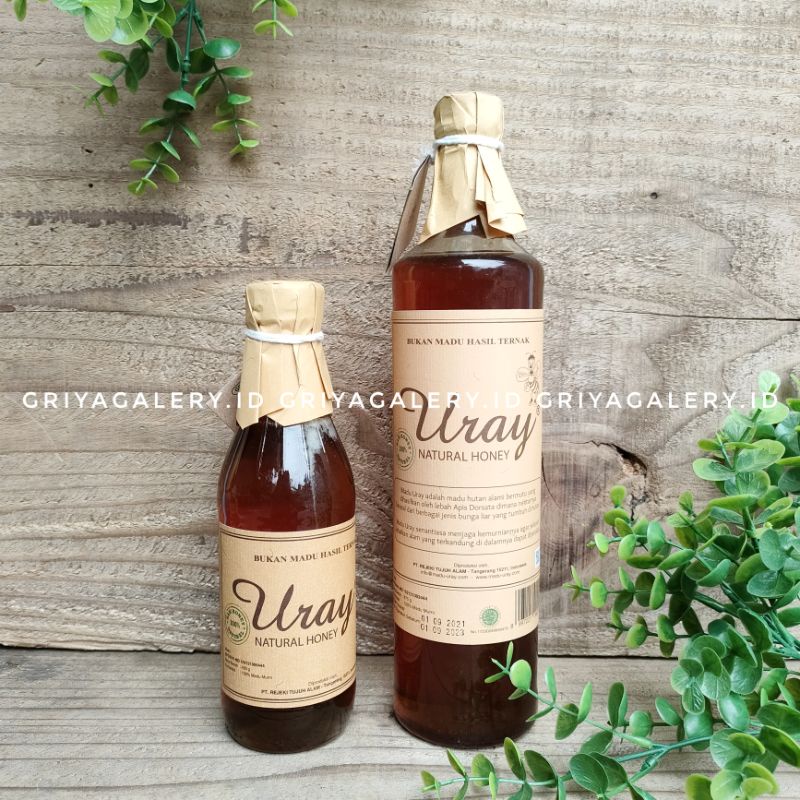 

Organik Madu Uray Lebah Hutan Raw Natural Honey 330ml/450gr 640ml/875gr Madu Hutan